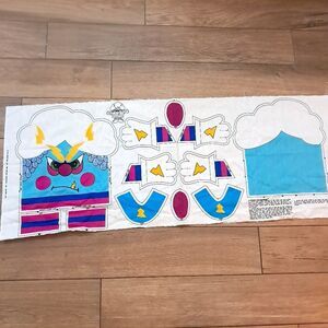 Vintage Thunderclap Pillow People Fabric Panel Cut n Sew‎ PSE Springs 1919 1986